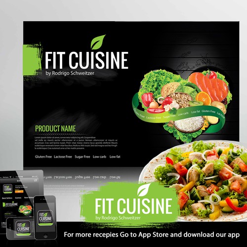 Logo and package for  brand "Fit Cuisine" (Frozen food)