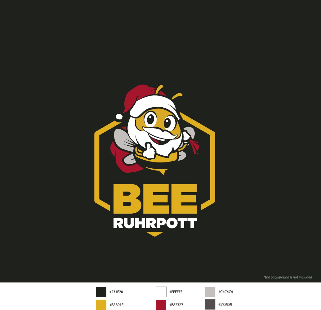 Christmas Edition of Bee Ruhrpott logo