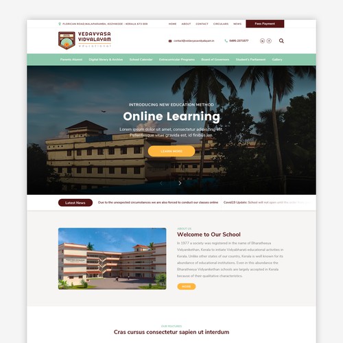 Website for Vedavyasa School