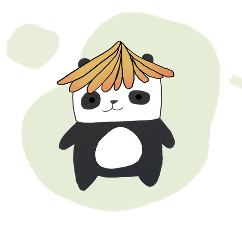 Panda Illustration for Mei's Bubble Tea