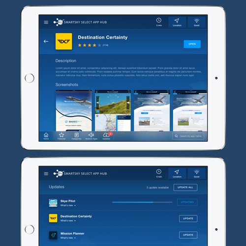 iPad app for In-flight Entertainment System