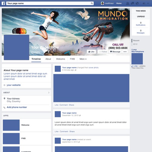 Facebook Cover Photo for MUNDO