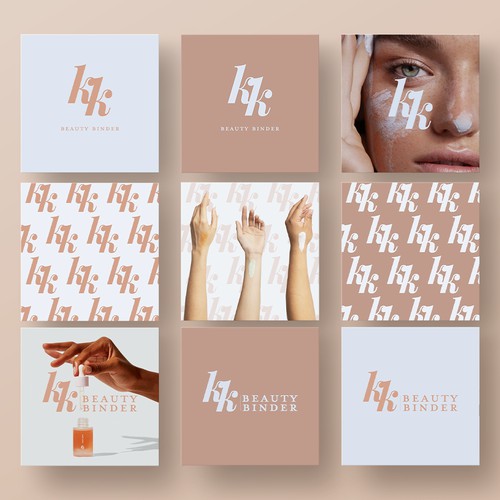 Logo Design Moodboard für eine neue Beautymarke