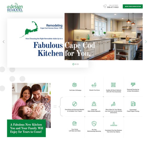 Lead Landing Page for Kitchen Remodeling Co