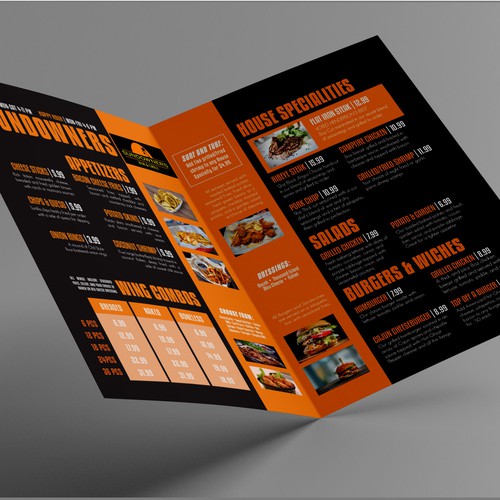 Bright Menu for Bar & Grill