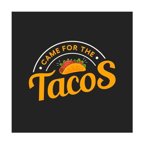 Podcast Logo with tacos for a podcast about religion