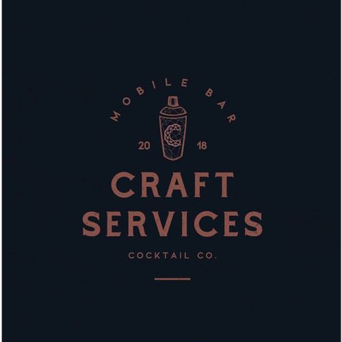 Logo concept for a mobile bar