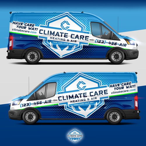 Climate Care Heating & Air Van Wrap
