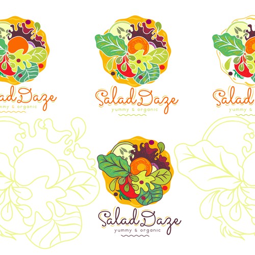Create a fun, modern or retro inspired logo for Salad Daze