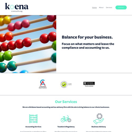 Squarespace Website for Financial Consultant