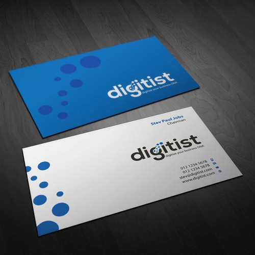 Design awesome business cards for software/technology company Digitist