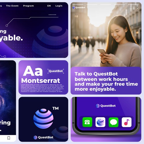 QuestBot Ai logo design