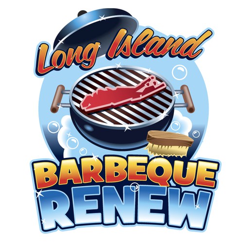 Design our BBQ grill cleaning company advertising image for Long Island Barbeque Renew