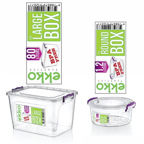 DESIGN A LABEL FOR OUR PLASTIC CONTAINER / KITCHENWARE LINE!