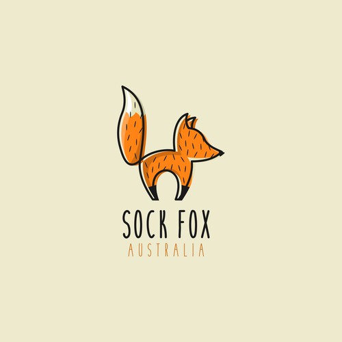 Unique fox logo design