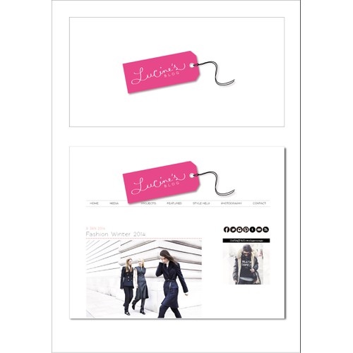 Creative logo for Fashion related blog