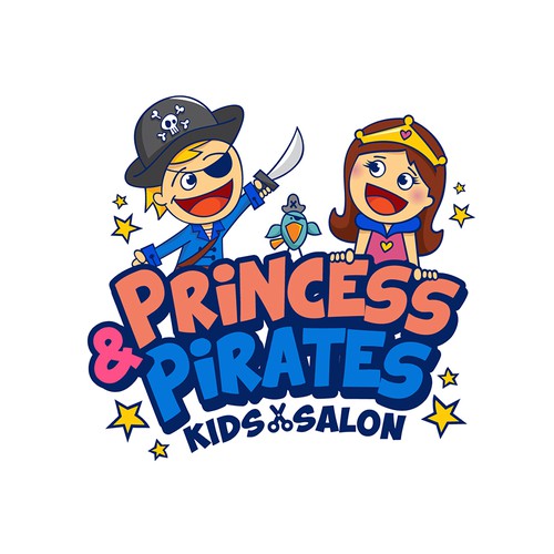 Logo for Princess and Pirates - Kids salon