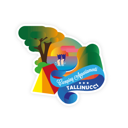 stiker for a camping on the elba island