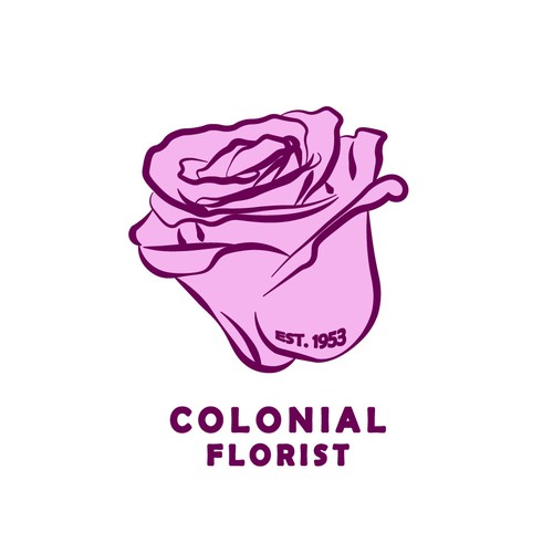 Vibrant Flower Shop Logo Refresh