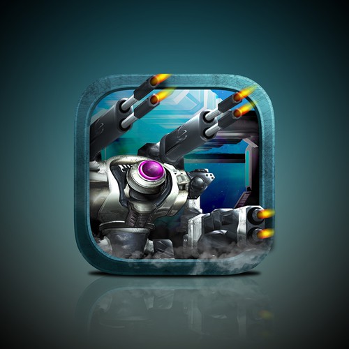 Mech game icon design 