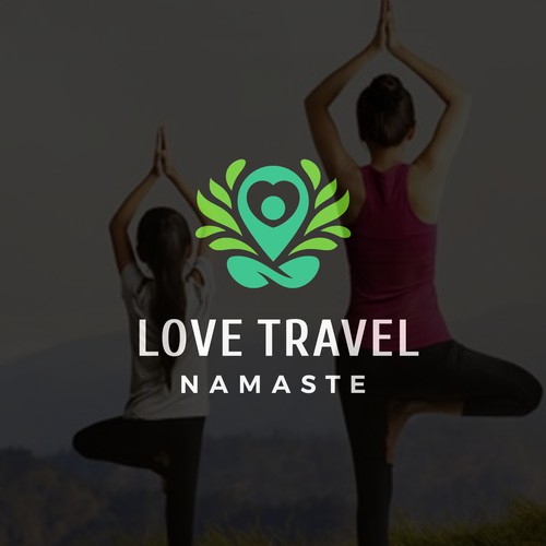 A logo concept for Love Travel Namaste