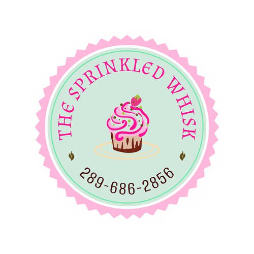 The Sprinkled Whisk. Logo Design.