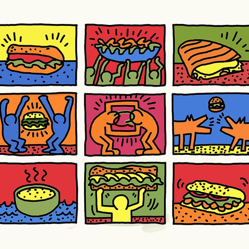 Keith Haring Quiznos