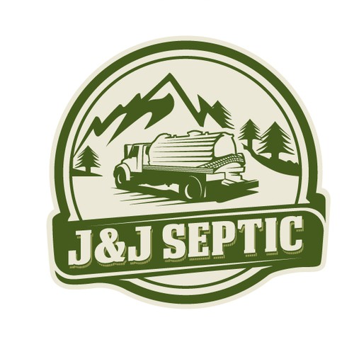 Retro logo for a Septic tank 