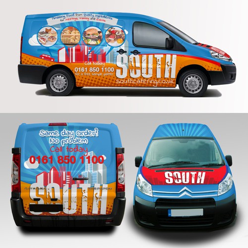 Van Wrap for a food delivery company