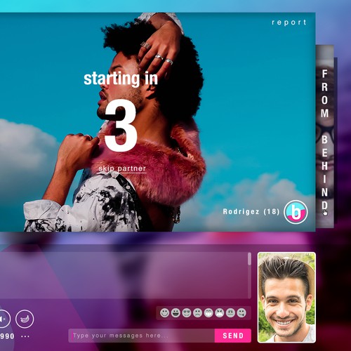Website design for a gay dating chat site