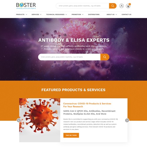  Design a homepage for a biotech company