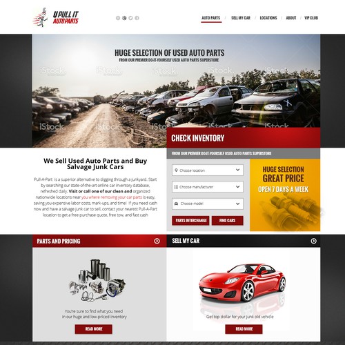 Auto Parts Web Site