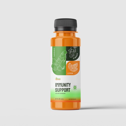 Juice Bottle Label Design