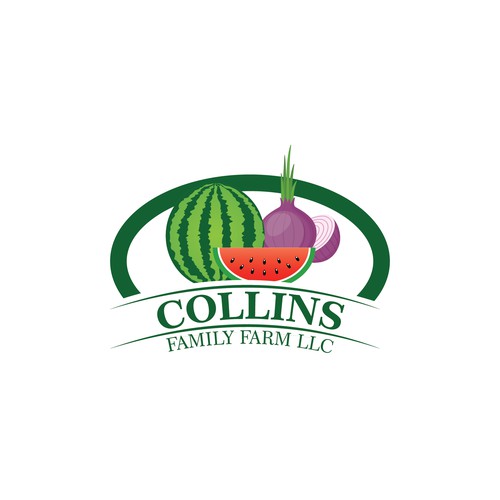 Made this logo design for a vegetable and fruit farm.