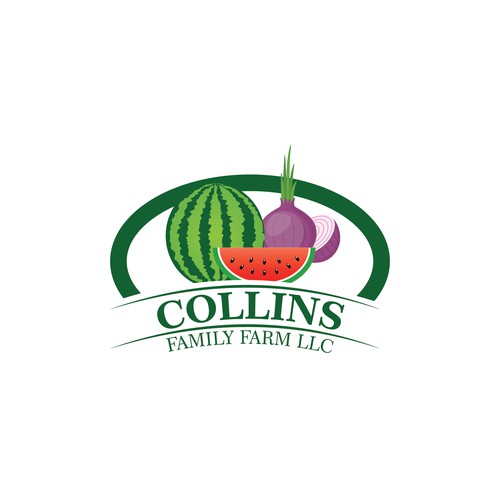 Made this logo design for a vegetable and fruit farm.