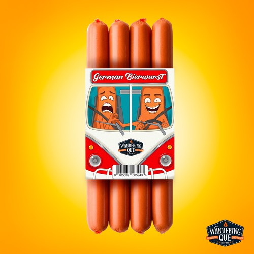 Packaging design for retail sausage