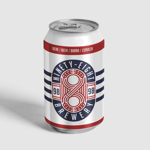 Minimalist Modern Beer Can design & Logo