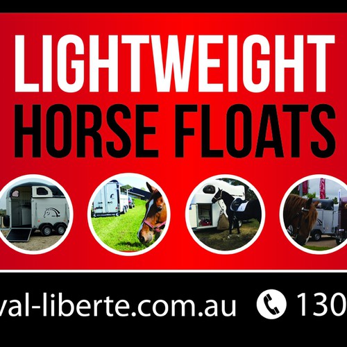 3x1m Banner for Luxury Horse Trailer business - Equestrian Lifestyle