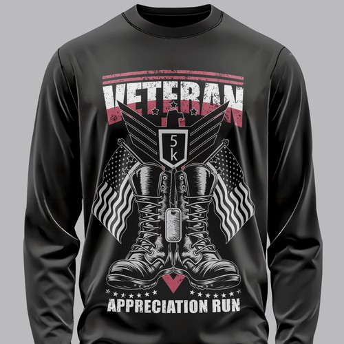 Veteran 5K T-Shirt Design – Appreciation Run