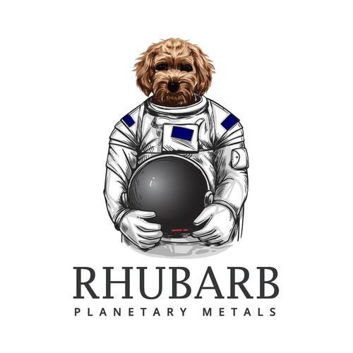 Creative logo for Rhubarb's space mining company
