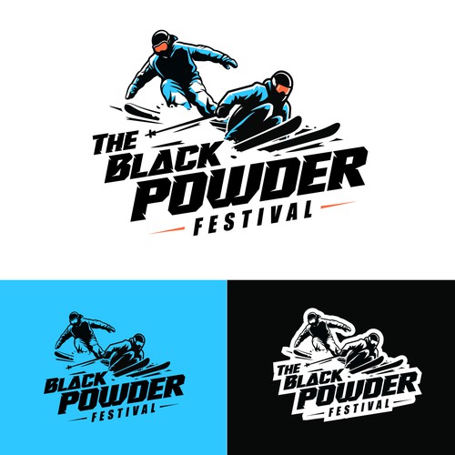 Logo concept for a ski festival