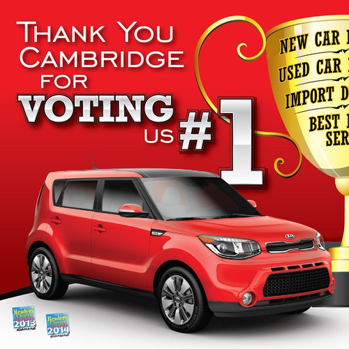 Cambridge Kia signage