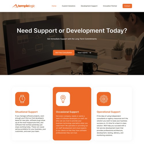 Temple Logic Software Development Website