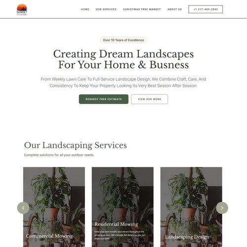 landscape landing page