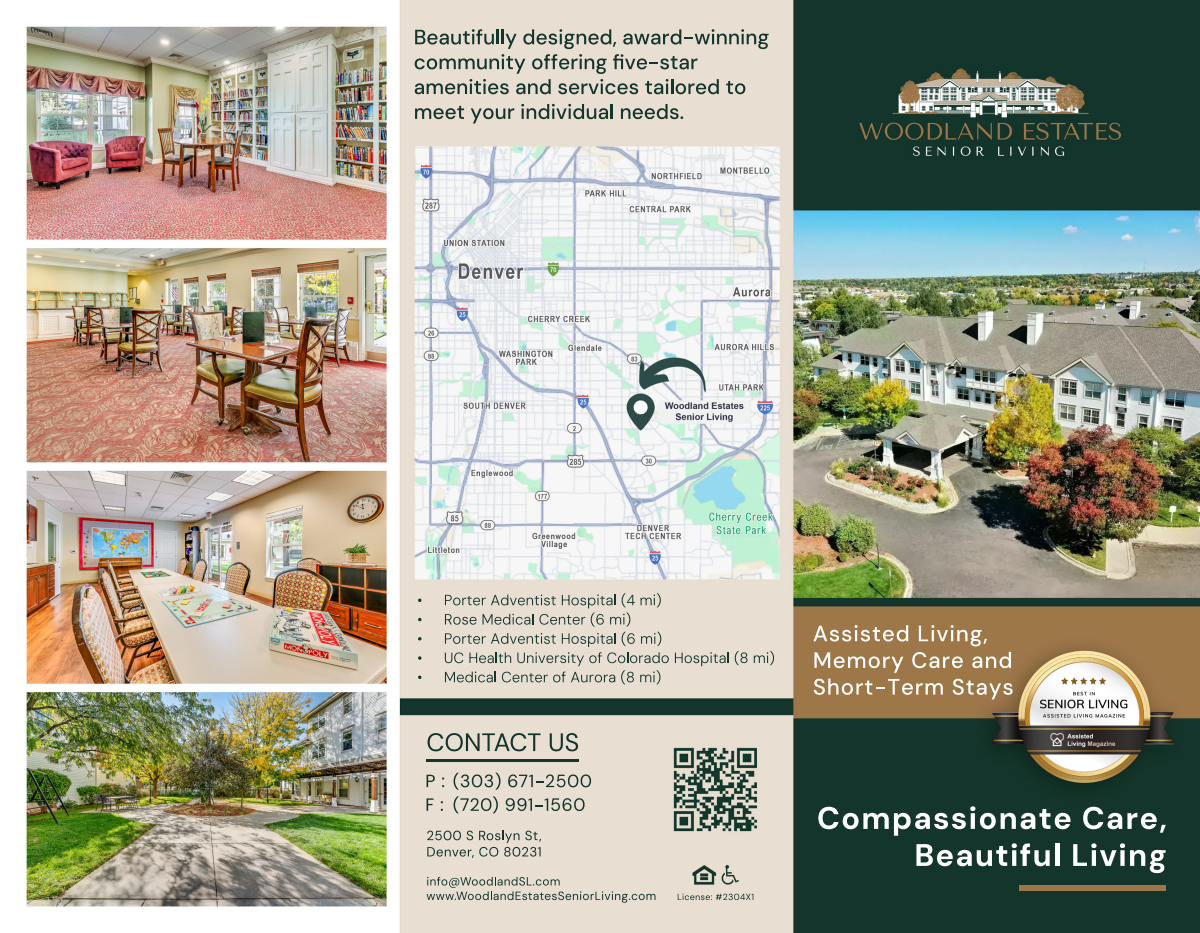 Woodland Estates Senior Living - Tri-Fold Brochure