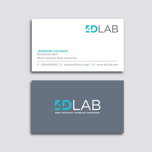 Business card design.