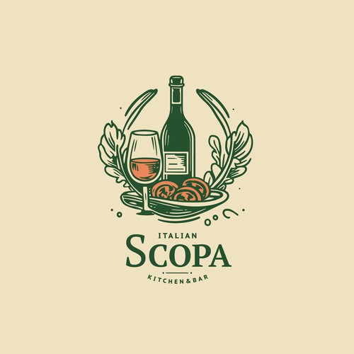 Logo for Scopa, an Italian restaurant and bar