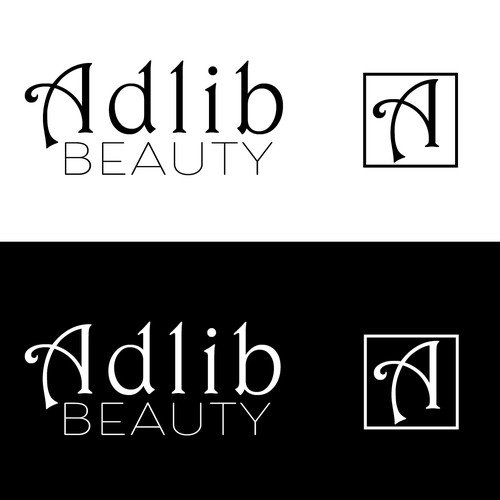 Black and white logo for beauty company