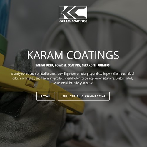 Karam Coatings Modern Squarespace Design