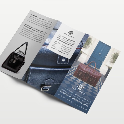 Trifold Flyer for Luxury Bags